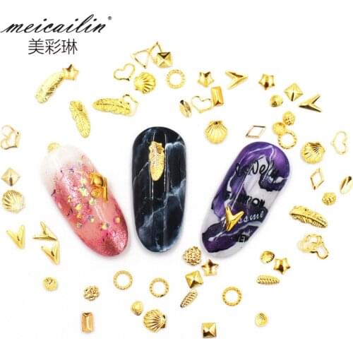 18 Kinds Mixed Styles Alloy Hollow Circle 3d Nail Art Decorations Metal Frames Triangle Rectangular Ellipse Japan Nails Supplies