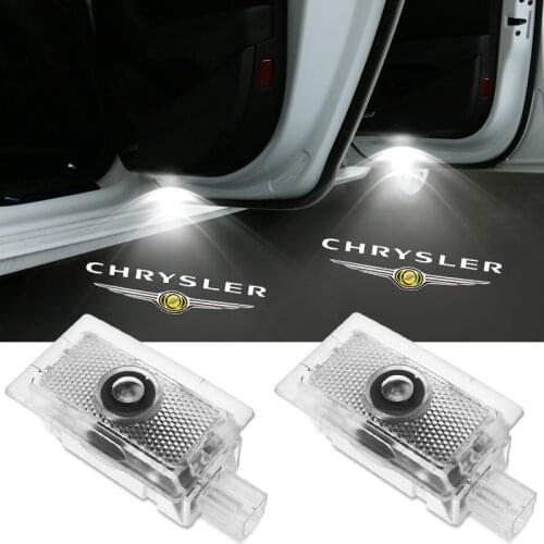 2-4 pcs For Chrysler Lancia Thema Sebring 200 300 Series LED Laser Projector Courtesy Light Car Door Light Logo Ghost Shadow