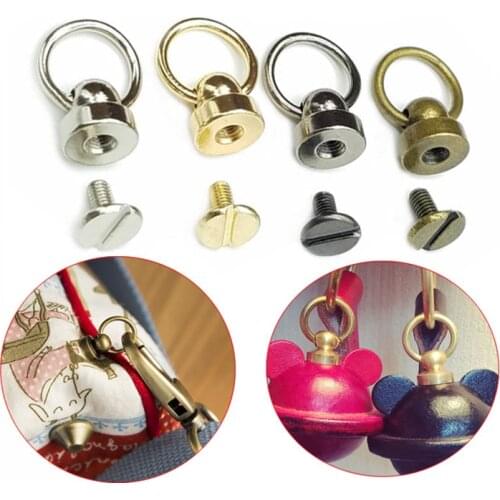 20Pcs 8mm/9mm Copper Rivet Screw Back Round Head Leathercraft Parts Clothes / Bags / Shoes / Mobile Phone Case Ring Rivets