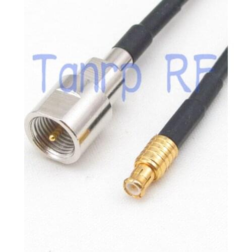 6in FME male plug to MCX male plug RF connector adapter 15CM Pigtail coaxial jumper cable RG174 extension cord