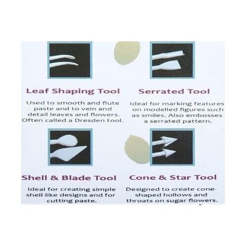 8pcs Fondant Cake Decorating Flower Modelling Craft Clays Sugarcraft Tool Cutter ZW643