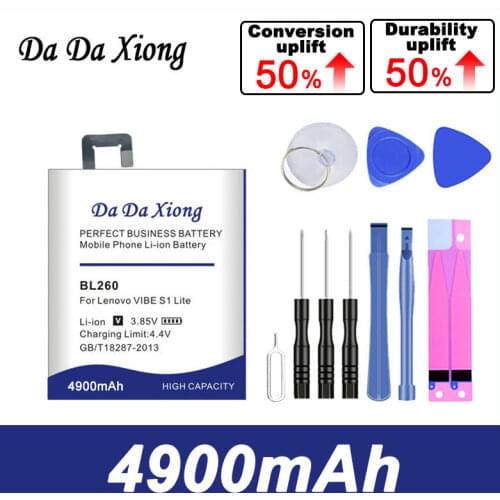 Da Da Xiong 4650mAh BL260 Battery for Lenovo VIBE S1 Lite phone
