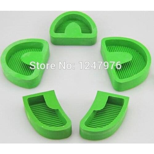 Free shipping 5pcs Dental Lab Silicone Rubber Plaster Former Model Base Molds Mould