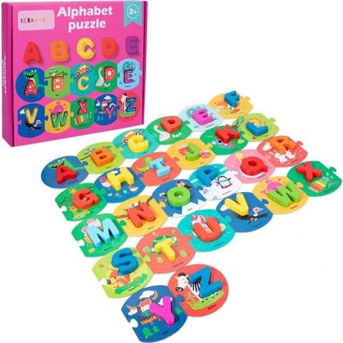 Baby Learning Toys For Toddlers Letter Puzzle Groove Board Writing Skills Training Educational Montessori ABC Matching Games