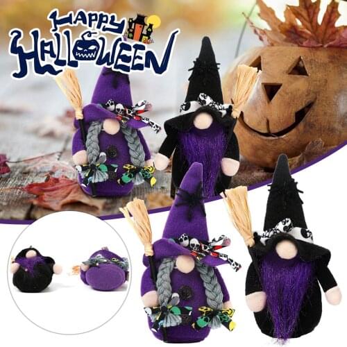 Halloween Gnome Ornament Christmas Santa Handmade Plush Faceless Doll Dwarf Festive Party Creative Holiday DIY Decorations