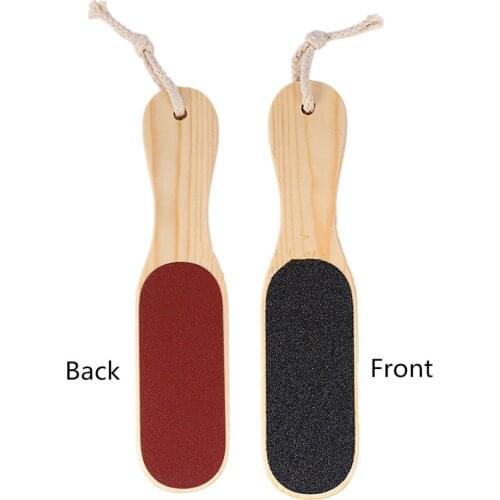 Pedicure Dead Dry Skin Foot File Wooden Sand Paper Dead Skin Removal Toe Exfoliator Heel Cuticles Exfoliating Scrub Tool H7