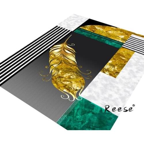 Reese Print Area Rug European Abstract Carpet For Living Room Bathroom Diningroom Gallery Hotel Anti Slip Easy Wash Customizable
