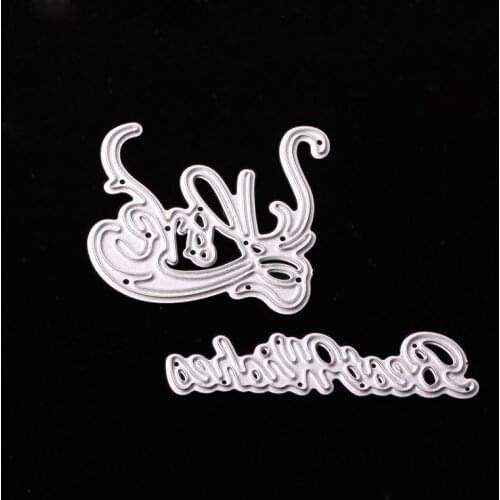 Metal Text paper die cutting dies for Scrapbooking/DIY Easter wedding Halloween Easter card