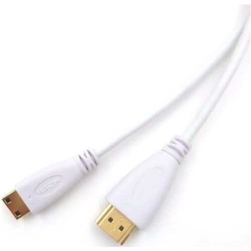 High Quality MiniHDMI Cable 2ft 3ft 0.5m 1m 2m 3m 5m Male to Male 1.4V 1080P for Tablet Camcorder MP4 Mini HDMI cable