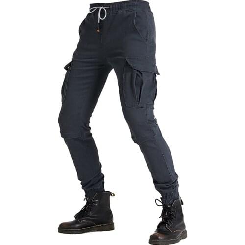 Mens Trousers Feet Pants Sports Pants Thin Belt Pants Motorcycle Pants Fashion Overalls Leisurely Riding Jeans