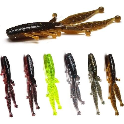 8pcs/set DYGYGYFZ Soft Bait Wobbler Artificial Shrimp Swim Baits 9cm/5.9g Jig Fishing Lures Wobblers Leurre Souple Lure