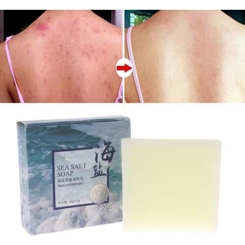 Sea Salt Soap Facial Cleaner Pimple Acne Remover Opens Pores Goat Milk 60g New