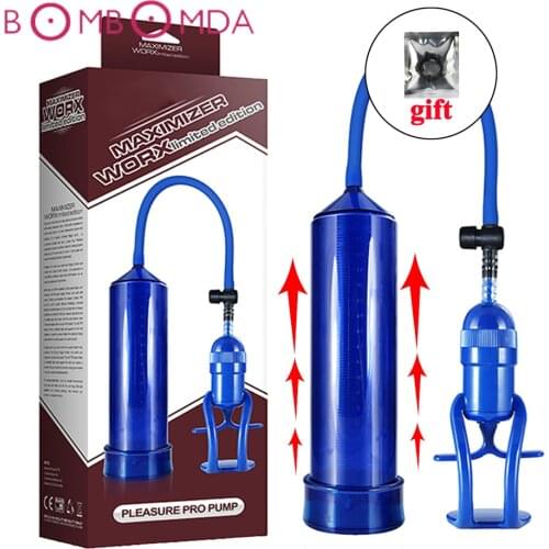 Sex Shop Penis Pump Sex Toys For Men Vacuum Handle Vibrator Pacemaker Penis Train Enlargers Sleeve Adult Product Sex Toy For Men