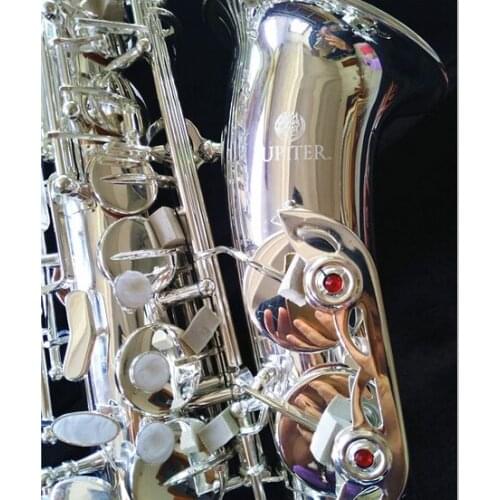 New Real Picture Jupiter JAS-700Q Alto Saxophone Silvering Plated Musical Instruments E Flat Sax with Mouthpiece Professional