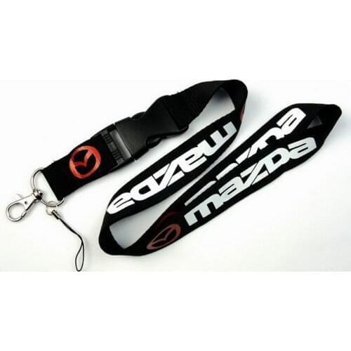 Wholesale all kinds of car logo lanyards, mobile phone slings, keychain slings, certificate neckbands, exhibition badge slings