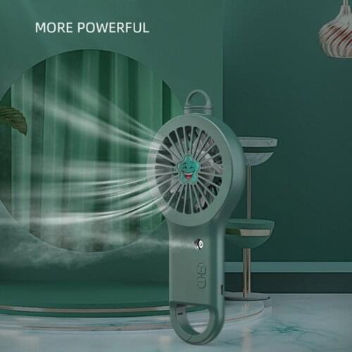 Portable Handheld Spray Fan Mini Personal USB Spray Humidifier USB Fan with Flexible Clip 3 Gears for Kid Student Wome