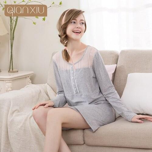 Женские ночные сорочки Qianxiu China At AliExpress