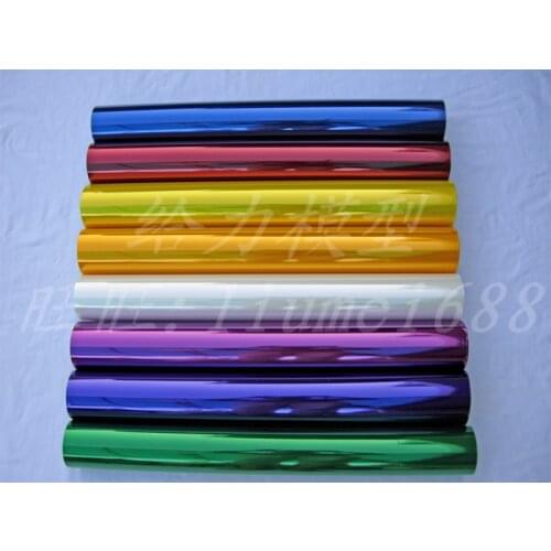 2Meters/Lot Tranparent Colors Hot Shrink Covering Film For RC Airplane Models DIY High Quality Factory Price 200x64cm FT01