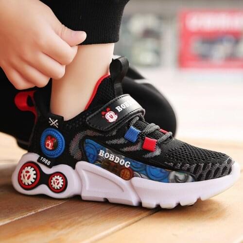 2021 High Quality Childrens Basketball Shoes boy Breathable Sneakers For Boys Lightweight Kids Shoes Soft Bottom Running Shoe