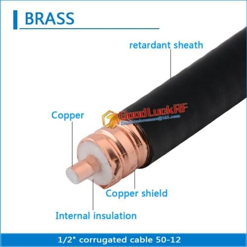 High-quality 1/2 1/2" corrugated cable flexible 50-12 RF connector Standard Andrew