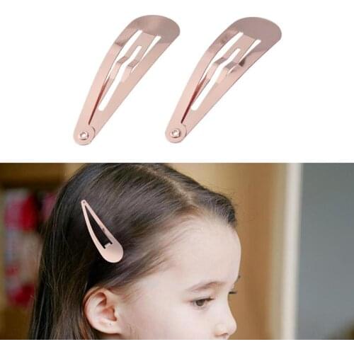 10pcs 4.8cm Hairpins Hair Clips Hair Barrettes Pins Metal Hairgrip Rose Gold Snap Alligator Hair Clip Women Accessories A2