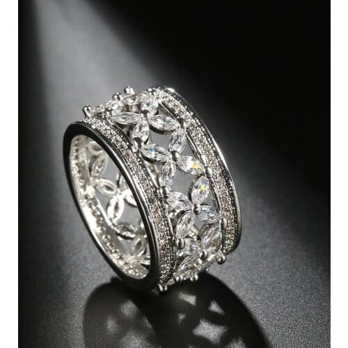 YaYI Jewelry Top Quality Princess Cut AAA+ White Cubic Zirconia Silver Color Engagement Wedding Heart Rings Party Rings Gifts