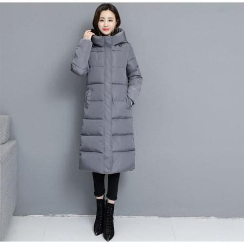 Korean Style Women Winter Coat Long Down Coat for Women Parkas Thick Coat