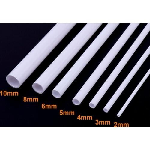 10pcs Dia 2-10mm ABS plastic round Pipe tube pipe model making scenery architectural constructions 25cm 50cm length