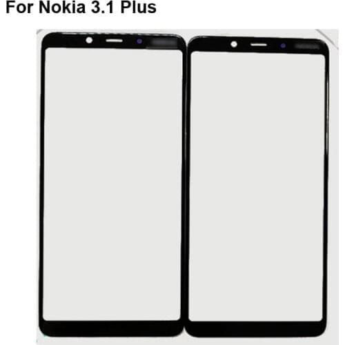 2PCS For Nokia 3.1 Plus Touch Screen Digitizer TouchScreen Glass panel For Nokia3.1 Plus ta-1117/1118 Without Flex Cable Parts