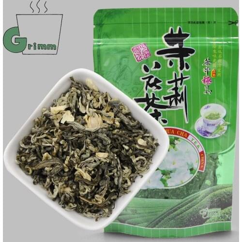 2021 Jasmine Flowers Mix Green Chinese Tea Jasmine Scented Molihua Flower Chinese Tea Organic Loose Leaf