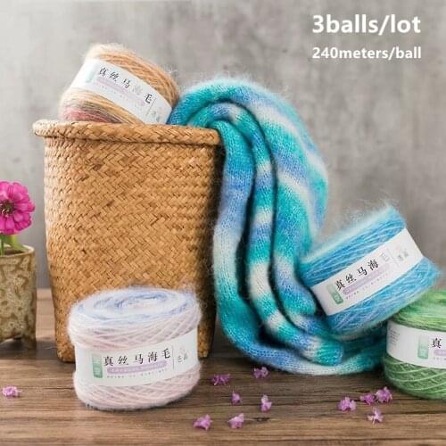 5balls 100% Organic Cotton Baby Yarn Knitting Yarn DIY Knitting Crochet Needlework Wool Yarn For Hand Knitting blanket Sweater