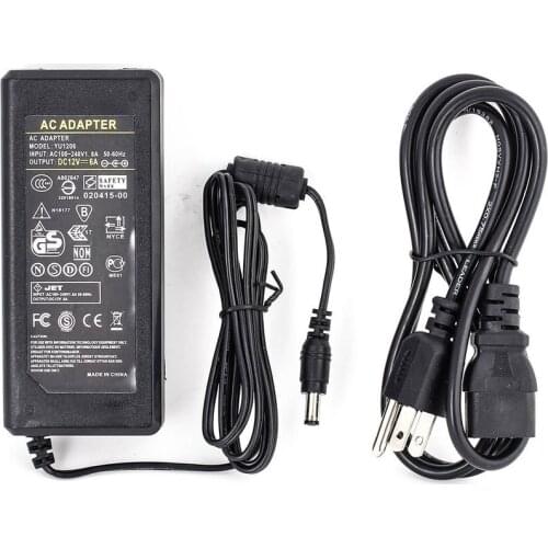 Power Adapter 24V 1A 2A 3A 4A 5A DC 24V 5.5x2.5mm Power Supply with AC Cable Switch AC 100-240V