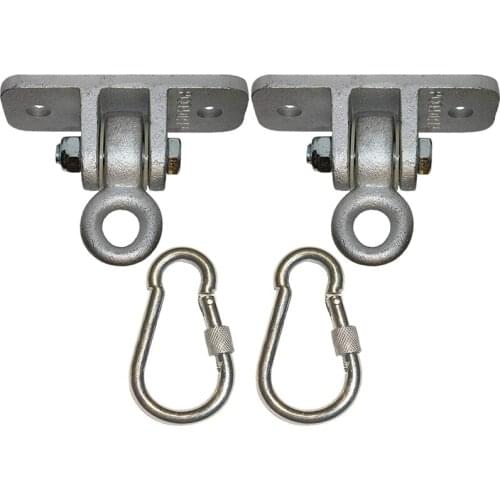 Locking Snap Hooks | Heavy Duty Swing Hook Hangers Seat Trapeze Sets | Static Tension 5000 Lb Capacity