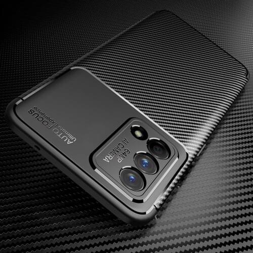 Phone Case for Oppo K9 A94 A74 4G Carbon Fiber Matte Anti-knock Soft TPU Silicone Bumper Cover for Oppo K9 K 9 Cases