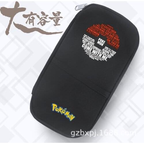Anime Pokemon Large Capacity Pencil Cases Kawaii Bag Kids School Supplies Cute Pikachu Pokeball Korean Stationery Pens Box Case