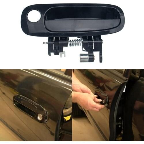 Black Front Right Outer Exterior Door Handle For 98-02 TOYOTA COROLLA, Outside Side Door Exterior Door Handles Parts Accessories