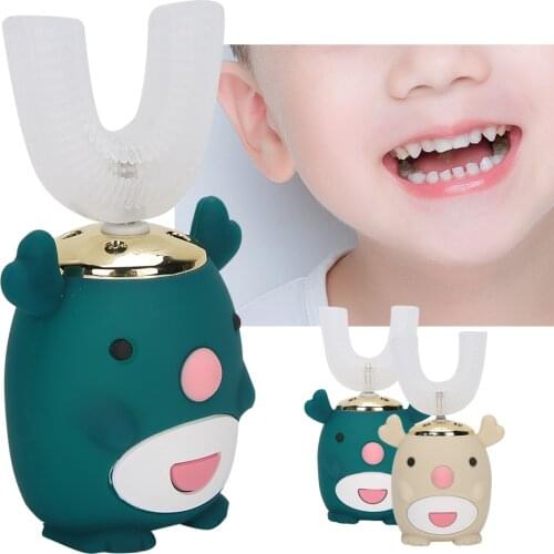 Shaped Children Electric Sonic Toothbrush ABS Omnidirectional Waterproof Sealing Intelligent Cleaning Toothbrush Oral Care Tool