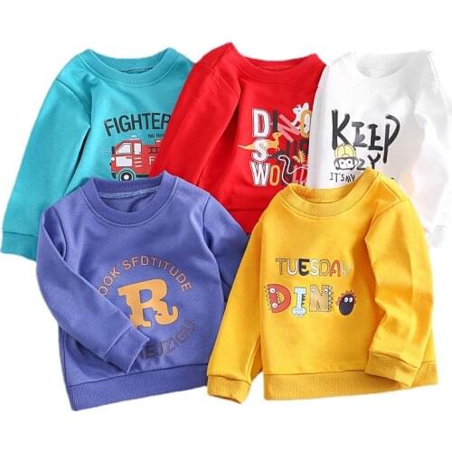 Childrens Sweaters Fall 2021 Boys and Girls Korean Cotton Sweaters Pullover Loose Casual Jacket for Children Boys Clothes