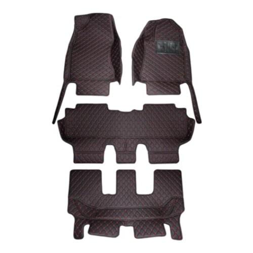 Good! Custom full set car floor mats + trunk mat for Right Hand Drive Chrysler Pacifica 7 seats 2020-2017 waterproof car carpets