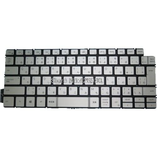 Laptop Keyboard For DELL For Inspiron 14 7490 P115G Japanese JP JA silver with backlit new
