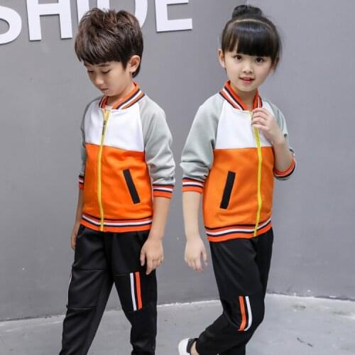 Children Clothing Set Spring Fall Kids Kindergarten Clothes Sportwear 2 Pcs Suit Boys Girls Primary School Uniform Twinset B142