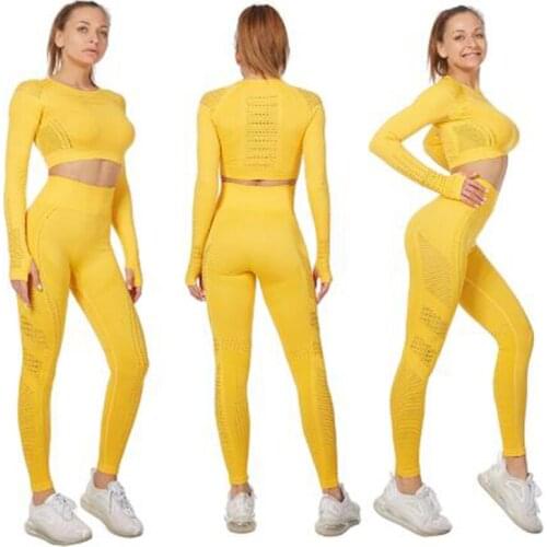 Huan Wei High Quality Tight Fit Sweat Two Piece Pants Set Women