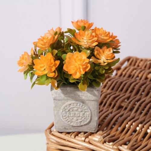 Lotus Bonsai Four Paper Pulp Basin Simulation Plant Table-Top Decoration Potted Plants for Home Garden Yard Decoration JDH88