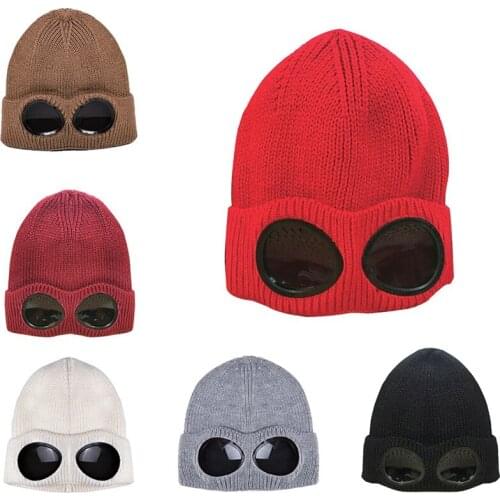 Heated Ski Goggle Sports Hiking Cap Unisex Wool Knitted Snow Cold Protector Warm Autumn Winter Sports Cap Thermal Keeper Ear