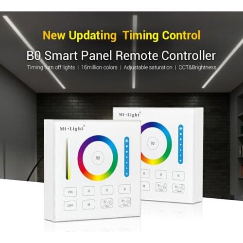 MiBoxer B0 Smart Panel Remote 2.4G RGB RGBW RGBCCT Controller with Timing Function for FUT043 FUT044 FUT045 LED Controllers