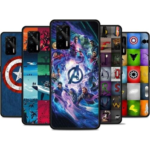 Avengers Marvel For Realme 8 GT Neo Flash Edition Explorer Master Q3 Pro Narzo30 C21 C11 C20A C21Y Phone Case