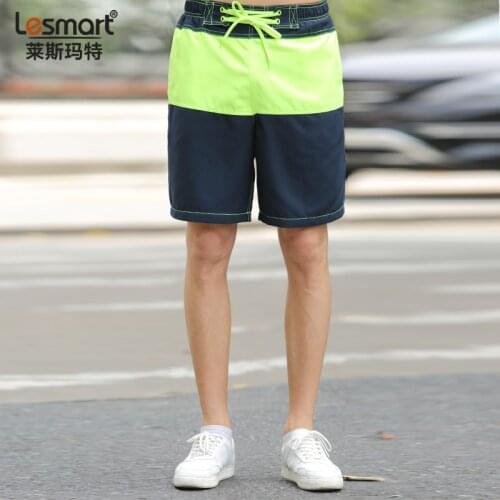 Mens Swimming Trunks Lesmart Quick Dry Summer Beach Board Shorts Briefs Running Shorts Surfing Bermuda Beachwear Leisure