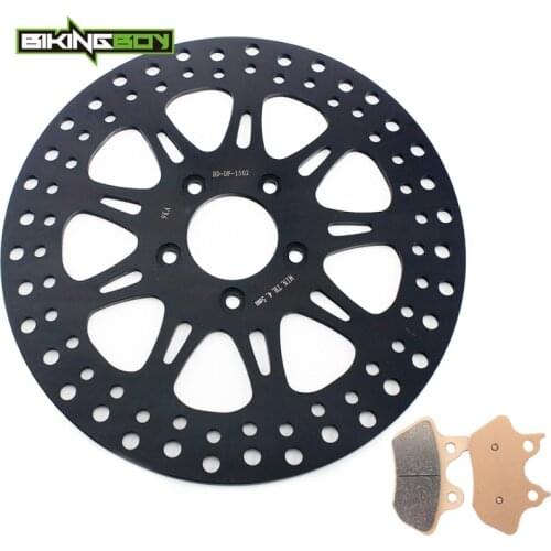 BIKINGBOY Front Brake Disk Disc Rotor Pads FXDBi Street Bob FXST Standard FXSTBi Night Train FXSTD Deuce 00 01 02 03 04 05 06 07