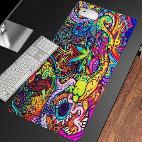 Personalized Fabric Art Cute Gaming Gamer Mouse Pad Mat Table Mats Office Carpet Desk Pad Mat Big Mousepad Rubber Computer Table