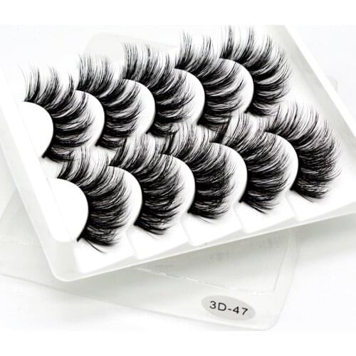 Eyelashes 5Pcs 3D imitation hairs false eyelashes naturally extend small bunches of eyelashes